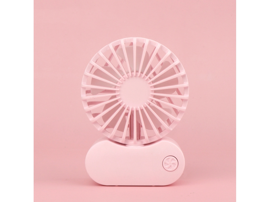 Ventilador portátil de mano USB HALINUIA 1068 (oscilante, 3 velocidades, soporte de escritorio)