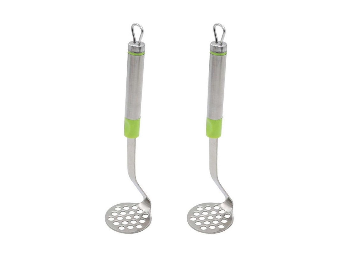 Juego de 2 prensas de ajo de acero inoxidable para patatas y albóndigas, utensilio de cocina multifuncional para ablandar carnes. Rosewell