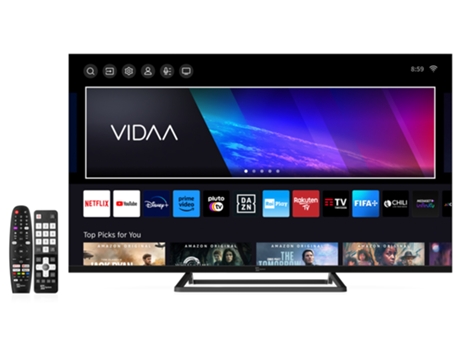 Smart Tv TELE SYSTEM 43 pollici SONIC 4K Ultra HD SONIC43FL4KSMV13, Soundbar 40W, Certificato CAM tivùsat 4K Ultra HD, Doppio telecomando, HbbTV, H...