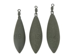 Kit De Pesos De Pesca Com 3 Peças Para Lançamento Rotativo Drop Olive Sinkers Para Água Doce E Salgada