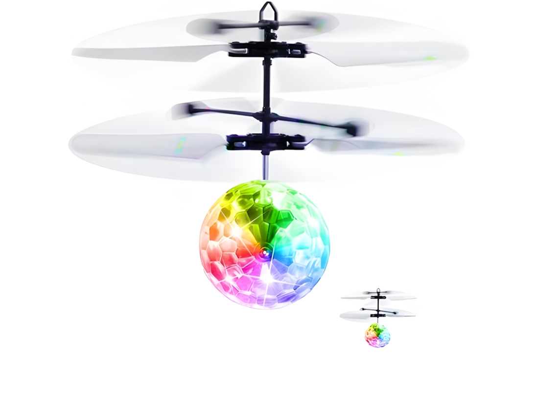 Bola Voladora Juguetes Rc Juguete Para Niños Niñas Regalos Drone Iluminado Recargable Helicóptero Infra Inducción Szsmart