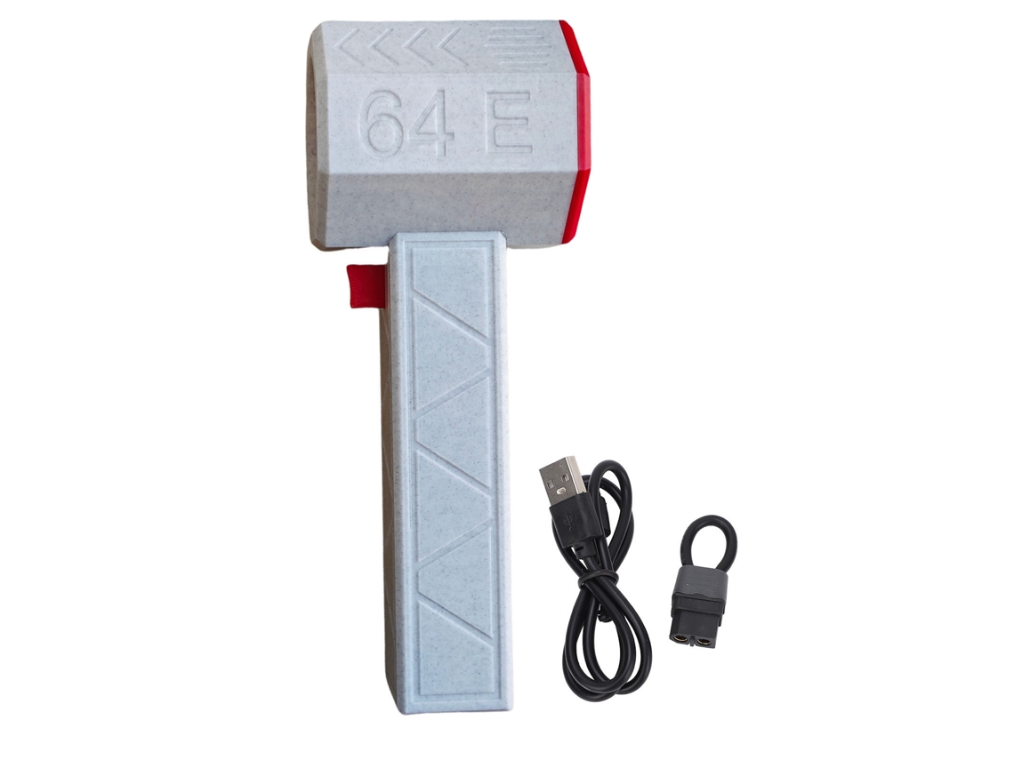 Ventilador de turbina eléctrico de 18000 rpm, sin escobillas, 64 mm, blanco y rojo | Sin marca