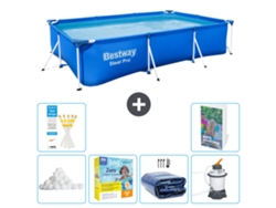 Bestway Piscina Bestway Steel Pro Retangular - 300x201x66 Cm - 7-peças S75
