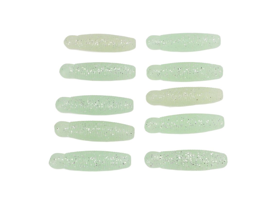 10 Piezas De Señuelos De Pesca Artificiales Blandos Con Forma De Pupa De Abeja Y Patata, 6 Cm, 8 G, Luminosos, Con Sal, Para Lances Largos.