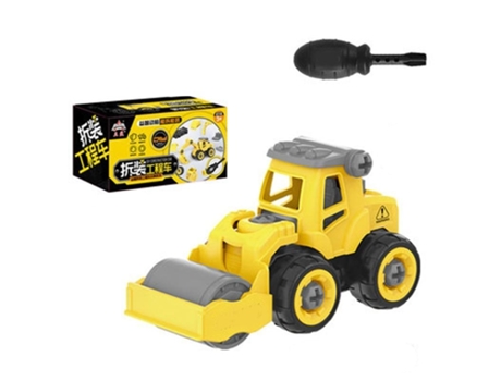 Tornillo Modelo de Coche Camión Excavadora Desmontaje Juguete Con Caja 7