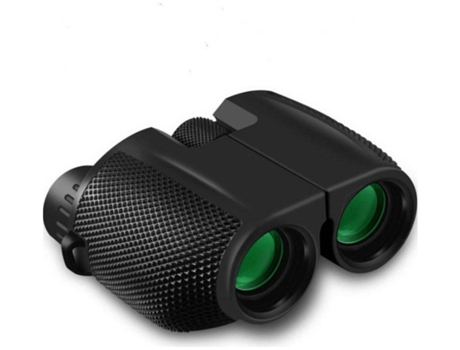 Mini binoculares Binoculares de bolsillo 10X25 Telescopio plegable equipado con prismas Bak4 y Fmc adecuados para adultos y niños -Negro YIZHOOD