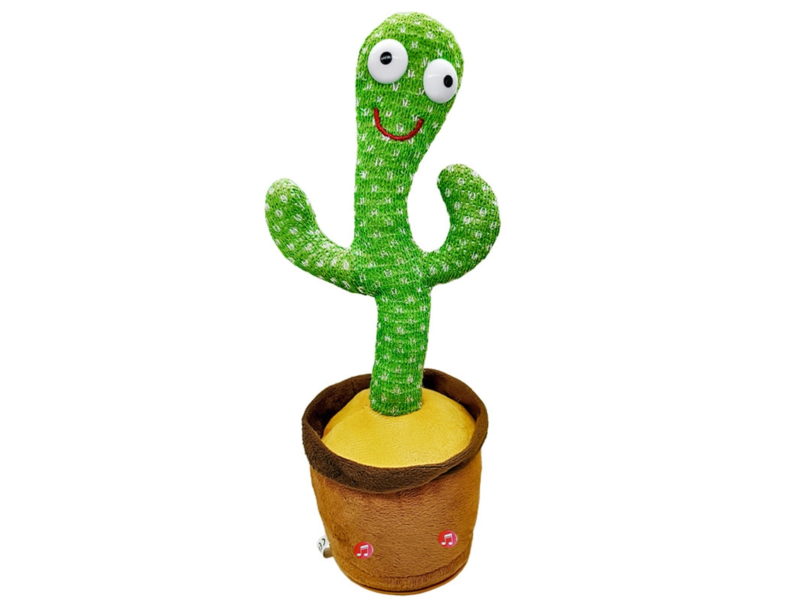 Bjww - Cactus de peluche de 32 cm que baila y canta con grabadora de voz - Regalo para bebé