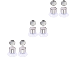 Juego de 6 soportes magnéticos con ventosa para puertas de baño: prácticos, fáciles de instalar y duraderos. Slowmoose