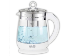 Hervidor Agua Eléctrico 15L Jarra Cristal Selector Temperatura Inalámbrico ADLER AD 1299