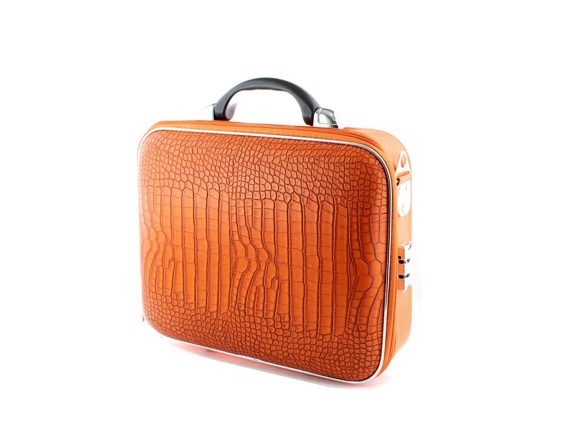Mala De Cabine Bombata E00796 13 (naranja Pele Sintética 37 X 30 X 15 Cm)