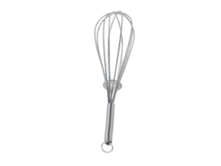 Batidora de huevos portátil de acero inoxidable, ideal para cocinar y hornear, color plateado