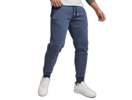 Pantalones de Chándal para Hombre de Running SUPERDRY (2XL - Algodón - Azul)
