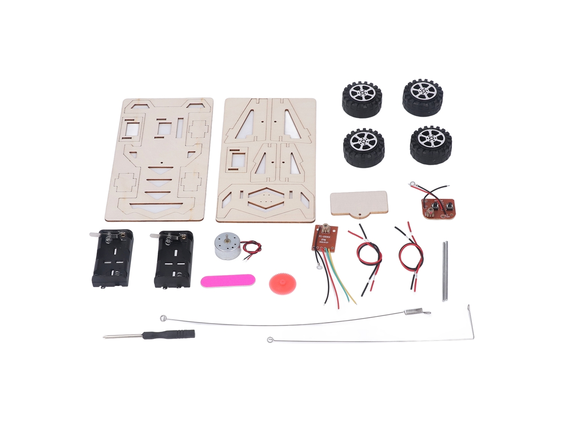 Kit De Coche Teledirigido Para Armar Con Motor Eléctrico, Juguete Educativo Stem De Madera Para Adolescentes.