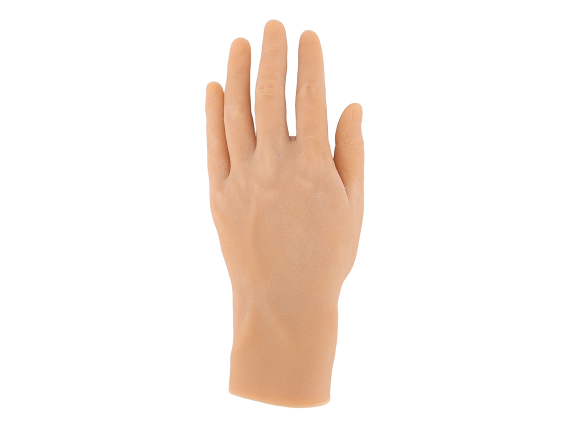 Modelo De Mano Masculina De Silicona Realista Flexible Reutilizable Para Joyería Y Pintura Maniquí Izquierda