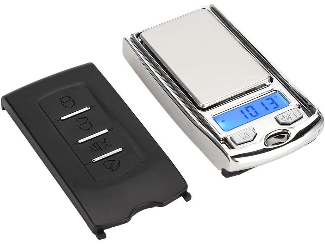 Báscula digital compacta con pantalla LCD retroiluminada, báscula digital mini portátil y conveniente hecha de acero inoxidable de alta calidad para pesar