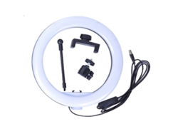 KOFIHETY Luz de Anillo USB para Videoconferencias Iluminación para Llamadas Zoom Reuniones Transmisión Trabajo Remoto Vídeo Streaming Tamaño 10 Pulgadas