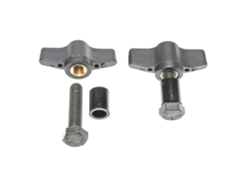 Conjunto de Soportes Parafusos Porca Borboleta Extensões Tubo Dentes Grosos BRODIT (2un)