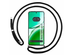 Funda Suspensa para Oppo Reno 12Fs 4G / 12 Fs 5G TUMUNDOSMARTPHONE Silicona Negro
