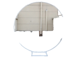 Soporte circular de metal, 2 m, versátil para bodas y fiestas, blanco, 2,2 m OEM (7,2 pies)