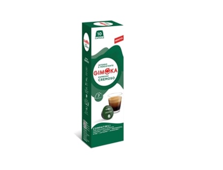 Cápsulas GIMOKA Cremoso Intensidad 7 (10 Cápsulas - Compatible Pingo Doce)
