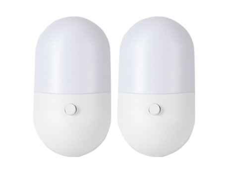 2Pcs Interruptor De Luz Noturna - Modelo Branco De Comércio Exterior Padrão Dos Eua JEIIBRZUI