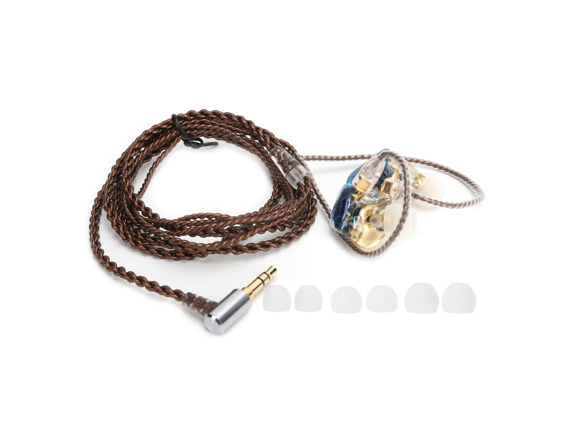 Auriculares Dinámicos De Resina Hifi Con Cable Para Monitores De Esports Y Juegos Diy (azul)