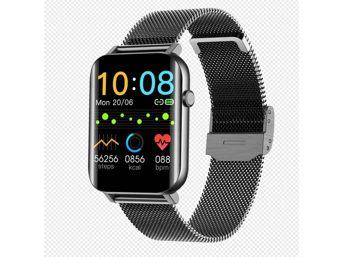 Reloj inteligente IP68 resistente al agua, 1,69 pulgadas, monitor de salud, batería de larga duración, multiidioma, para Android e iOS, Yizhood