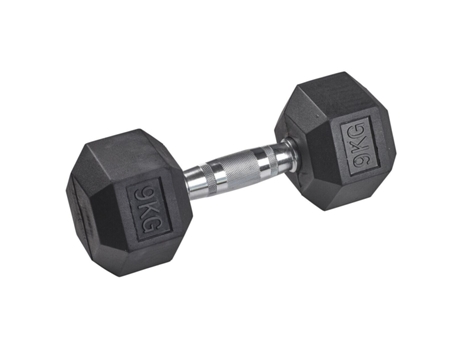 Mancuerna de goma hexagonal TANGA SPORTS
