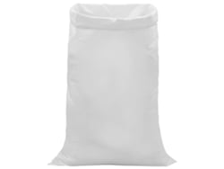 Bolsas tejidas Vidaxl, 100 unidades, blancas, 80 x 125 cm, PP