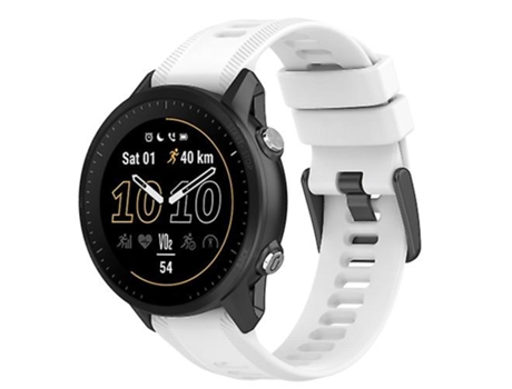 Correa para Garmin Fenix 6 Pro GPS 22 mm Correa de reloj de silicona de color sólido blanco VENISYMLIS