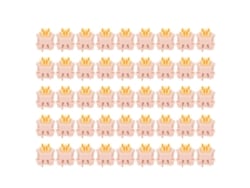 Teclado Diy Con 45 Interruptores Mecánicos, Silencioso, Retroiluminado, Serie Fruits Peach Linear
