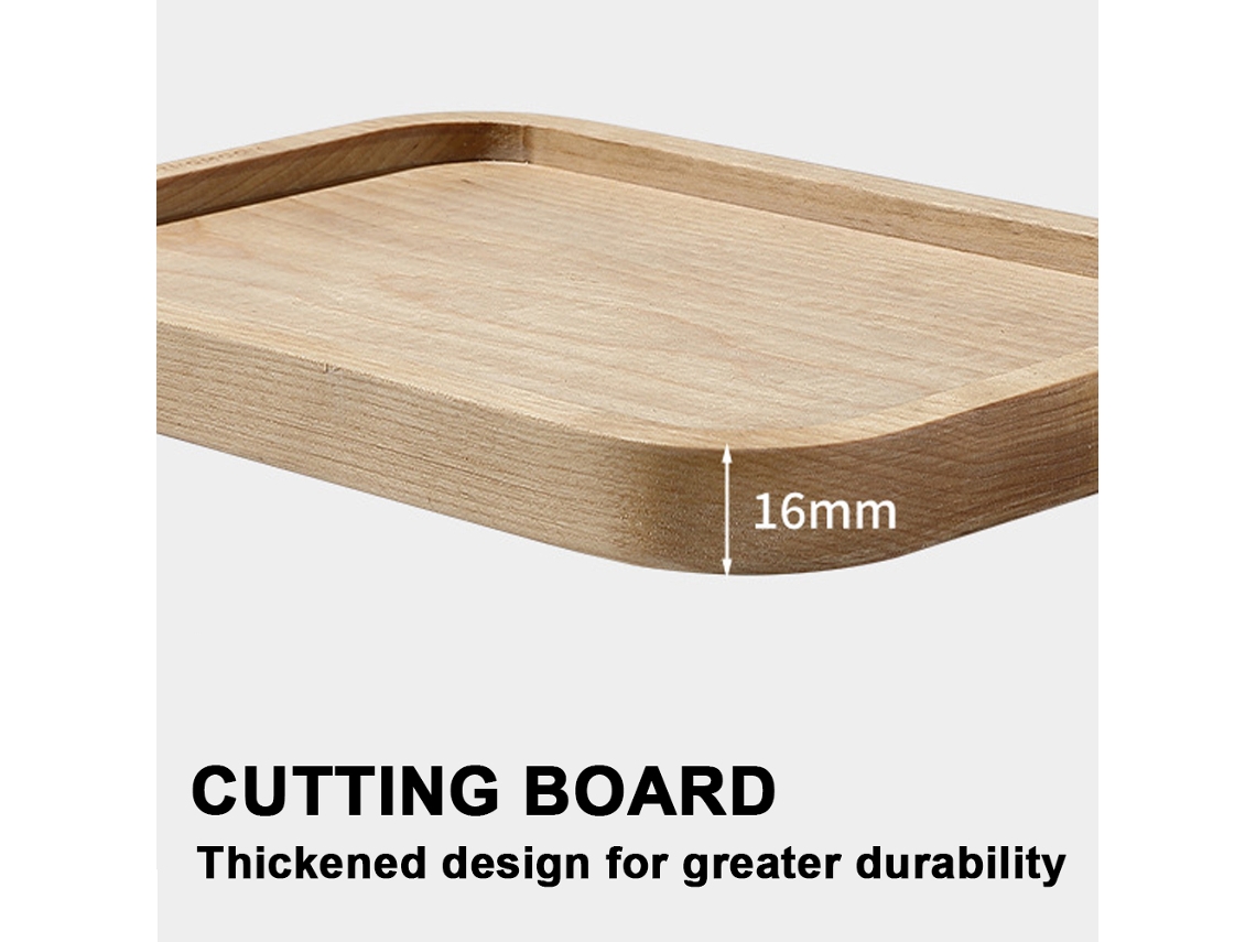 Tabla De Cortar De Madera Portátil Para Camping Y Picnics, Sin Barnizar, Acabado Dúplex, Para Frutas Y Verduras.