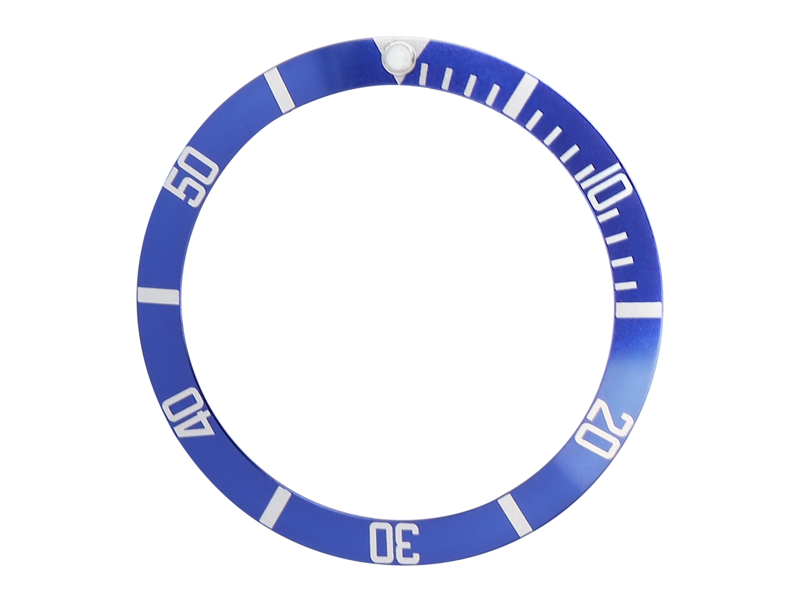 Anillo De Inserción De Bisel De Reloj De Repuesto De Aluminio Azul