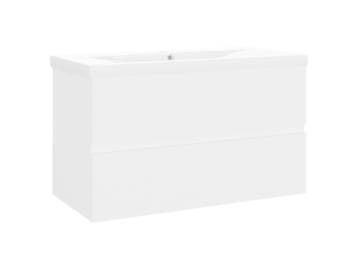 Mueble con lavabo VIDAXL Blanco Madera contrachapada