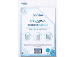 Recarga para Cuadernos INGENIOX Blanco (A4 - Pautado - 50 Hojas)