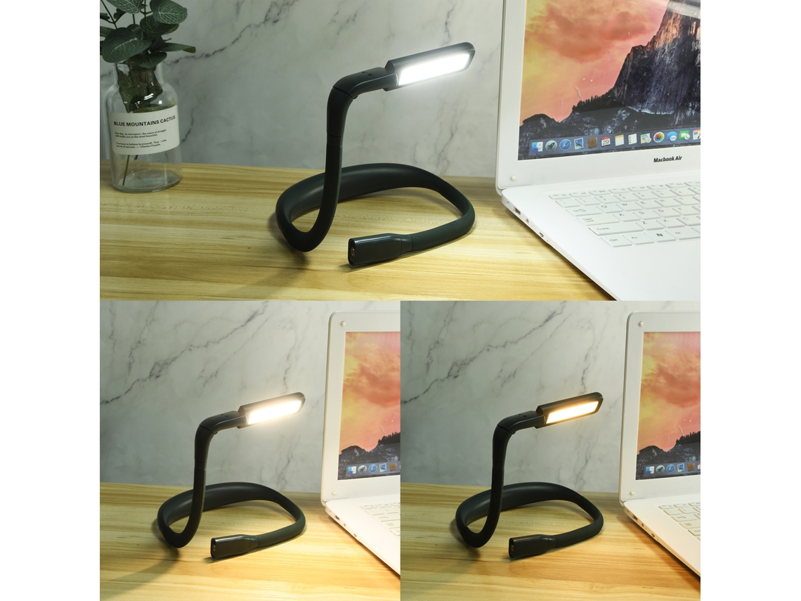2026-luz Led Para Lectura Con Cuello Flexible Ajuste De Brillo Recargable Usb Para Reparación Caminata Campamento