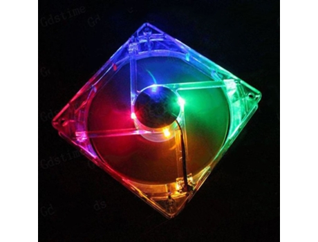 Ventilador SLOWMOOSE Luz Led Quad 4 Modo Silencioso Multicolor