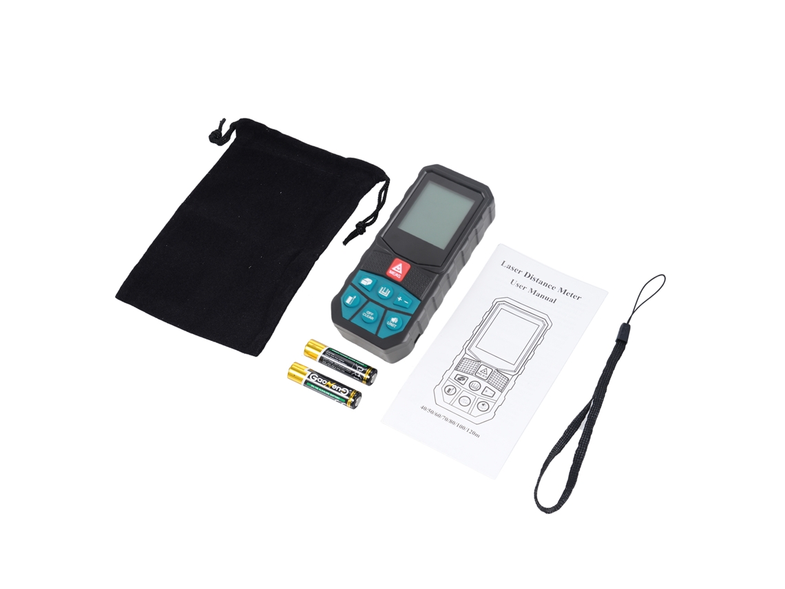 Medidor De Distancia Con Pantalla Lcd Retroiluminada De 2 Pulgadas, Alta Precisión, Medición De Área, Volumen Y Ángulo, Clasificación Ip54.
