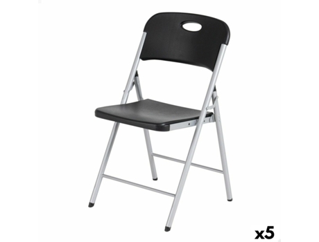 Silla Plegable LIFETIME Negro 50 x 84 x 48,5 cm (5 Unidades)