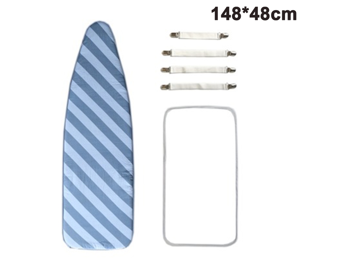 MEOIRUERY Funda para tabla de planchar, acolchado grueso termorreflectante para un planchado óptimo, bordes elásticos para un ajuste seguro, cierre ajustable pa