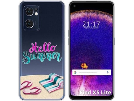 Carcasa Oppo Find X5 Lite 5G TUMUNDOSMARTPHONE Dibujos Transparente Summer Multicolor
