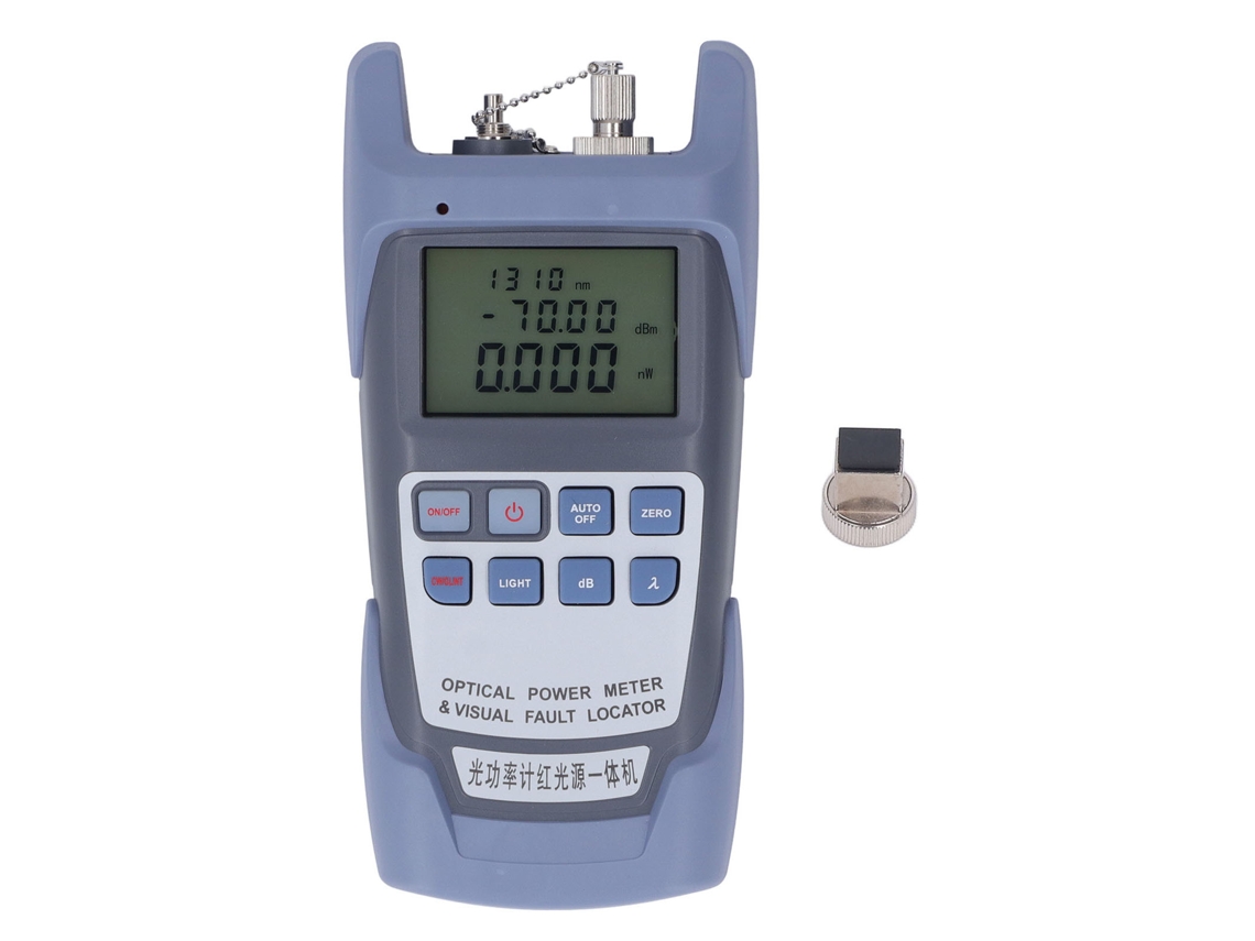 Medidor De Potencia Óptica De 650 Nm Y 7 Longitudes De Onda, Probador De Fibra Óptica De Alta Precisión