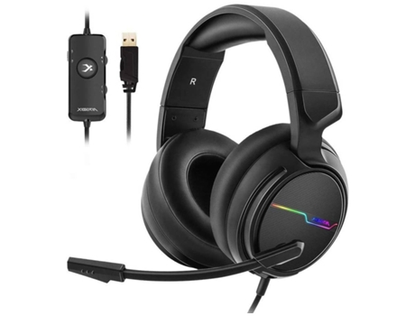 Auriculares Gaming ENZONS Usb Pro Gaming para PC 7.1 Sonido envolvente con micrófono con cancelación de ruido Almohadillas para los oídos