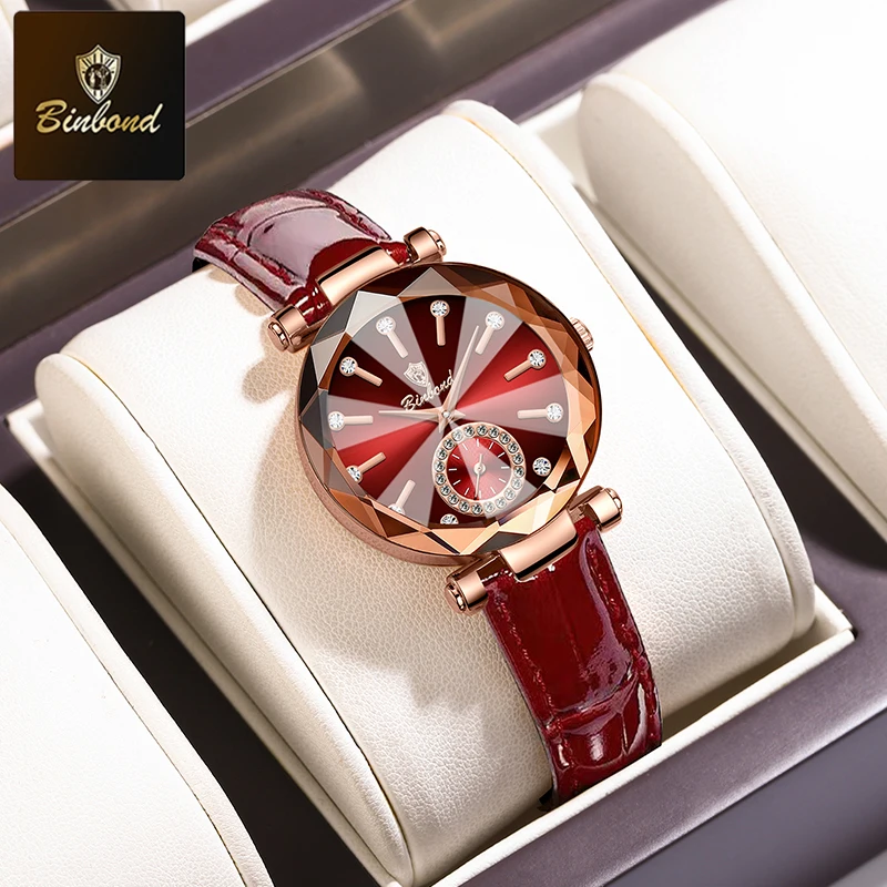 Elegante y sofisticado reloj de cuarzo para mujer con esfera texturizada engastada con diamantes y diseño resistente al agua. MDUG