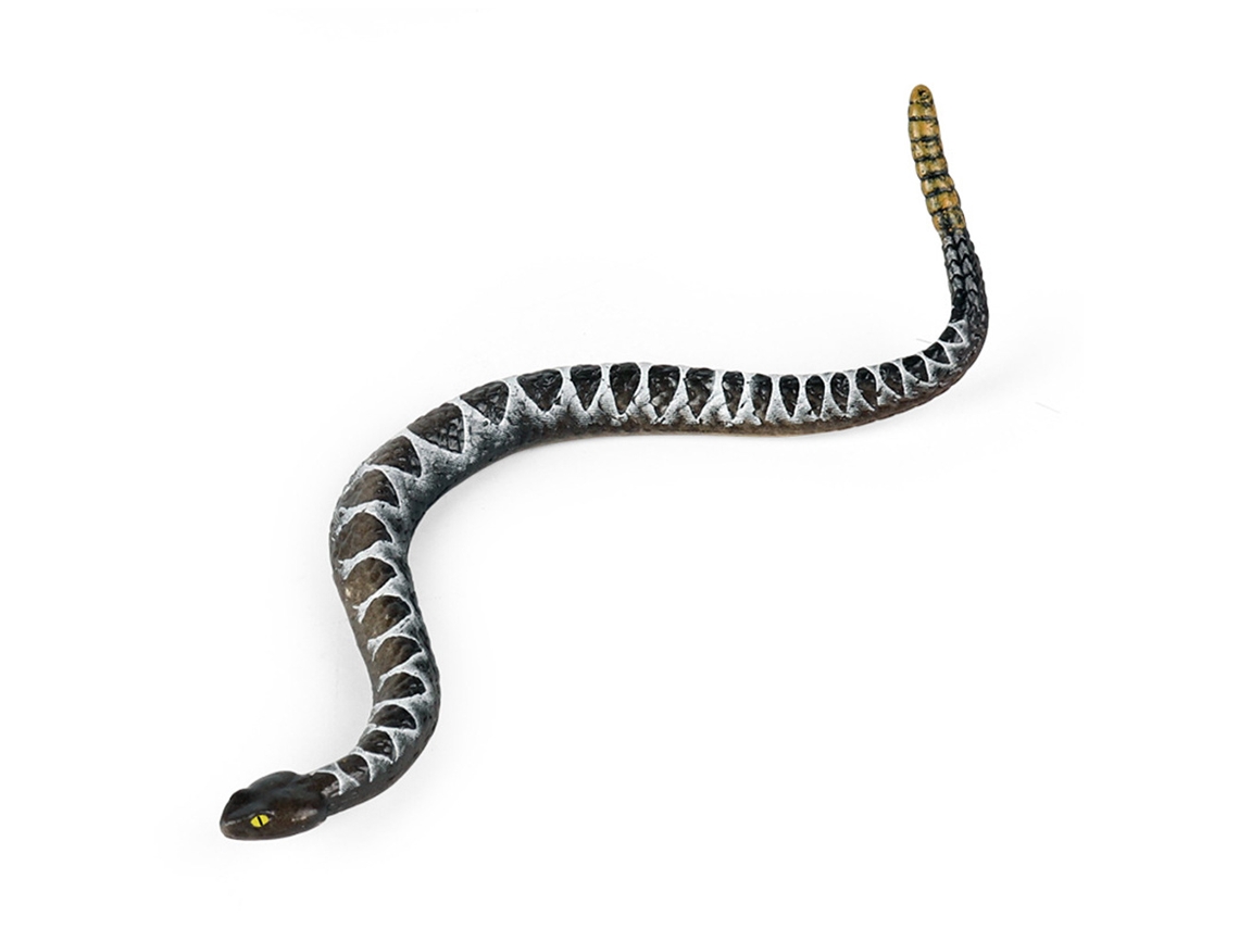 Juguete De Serpiente Realista Figura De Cascabel De Goma Estática Animal Salvaje Para Jardín Niños Bromas