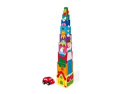 Bloques de Construcción JUMBO Pile-Up Cubes Car