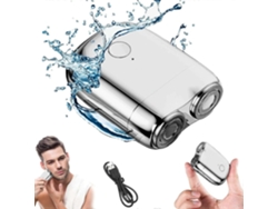 Afeitadora Eléctrica Rotatória Sem Fio Portátil Impermeável Recarregável Usb Para Homens De Cabeça Dupla