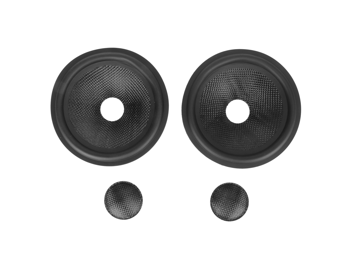 Cone De Alto-falante Em Papel Com Borda De Borracha Diâmetro Interno 1 Polegada Para Subwoofer 5 Polegadas 2un