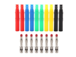 Conector Banana De Cobre Niquelado De 4 Mm Para Soldar (p3013, 10 Unidades)