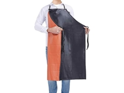 VVJIJILLY Avental Pvc Vermelho E Preto Avental Duplo Laranja E Preto Pvc Resistente À Água Óleos E Ácidos Leves